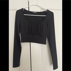 Great condition Blushmark Black long sleeve crop